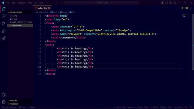 Html Course : 3. Heading and Paragraph tag #html #htmltutorial #codearth