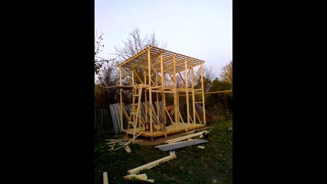 Этапы строительства бытовки. смотреть онлайн