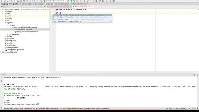 Spring boot project with Gradle wrapper смотреть онлайн