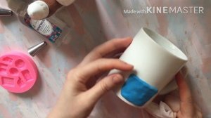 DIY/ДЕКОР КРУЖКИ КЕКС/ ПОЛИМЕРНАЯ ГЛИНА/  polymer clay mug decor cake