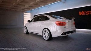 LADA VESTA Тюнинг за 100 тысяч рублей!Tuning for LADA VESTA