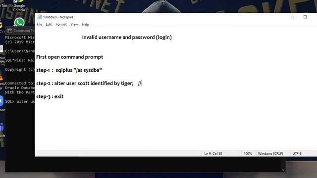 Invalid username and password error | solved | Oracle error? смотреть онлайн