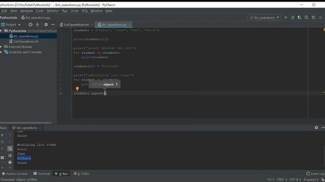 Python List Operations