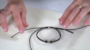 Как сделать мужской браслет на кожаном шнуре