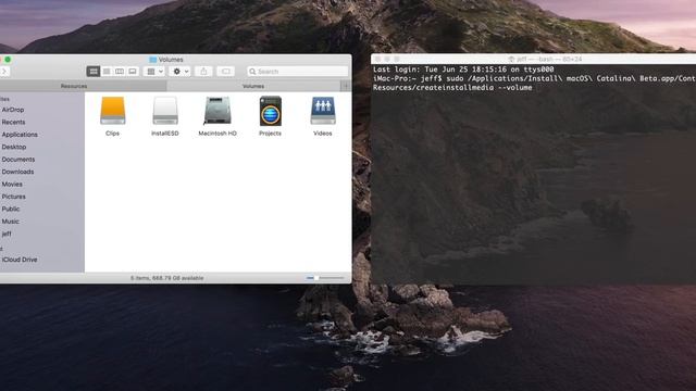 How to create a bootable macOS Catalina USB Install drive смотреть онлайн