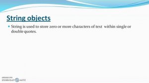 12th Sci IT Chapter 3.5 Java script built in object  string object