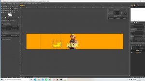 Poradnik jak zrobić banner na YouTube w Gimp