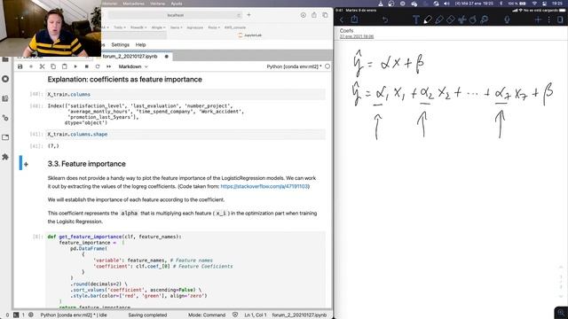 Using Logistic Regression coefficients as a score to measure Feature Importance