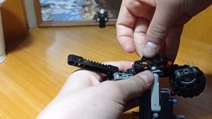 крутое мини шасси с рулевым  управлением и подвеской из Лего Техник ( Лего самоделки: 265)