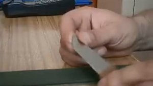 Ручная заточка ножа. Простое выставление угла при ручной заточке ножа