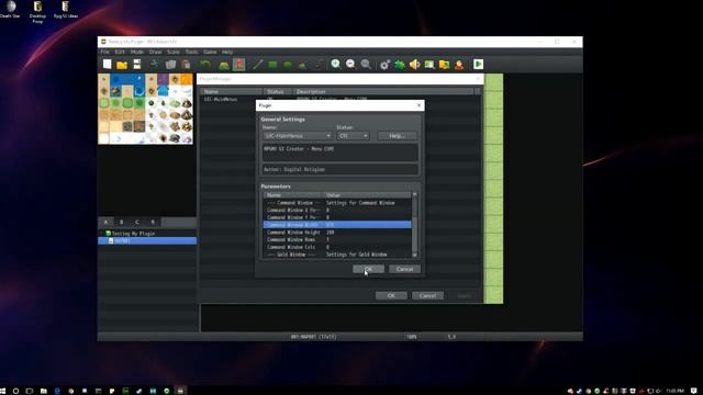 Testing RPG Maker UI Creator - Custom Menu Plugin Ver 0.1