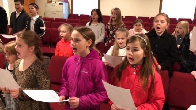 ТЕБЕ ПОЮ - репетиция детского хора | Пасхальная Песня с фонограммой (ссылка под видео) смотреть онлайн