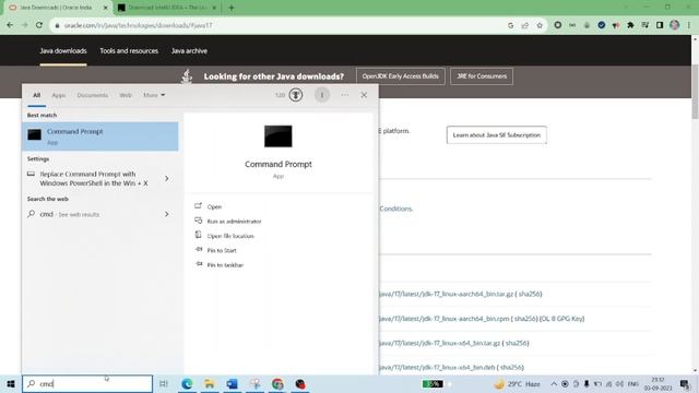 Jdk install in windows Java 17 LTS version