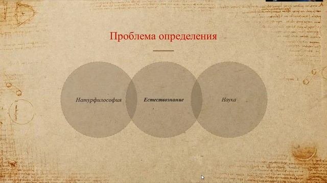 Философские проблемы естествознания