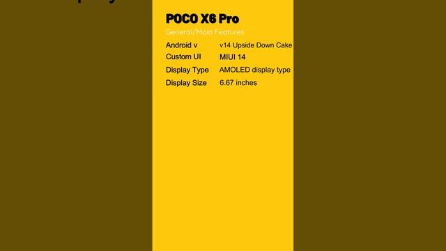 POCO X6 Pro New Launched #smartphone #tech #poco #pocoxseries #pocox6pro