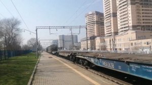 Электровозы ВЛ80с 936, 342Б с грузовым поездом.
