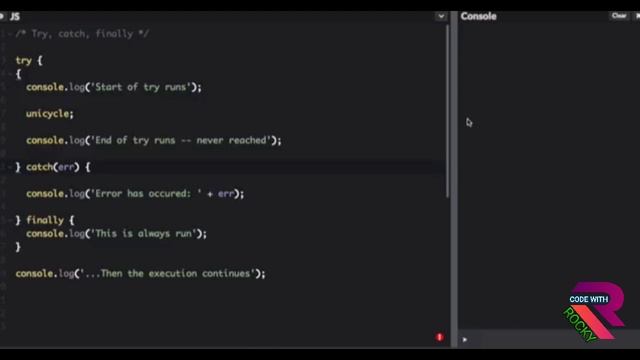 Error Handling | Try Catch in JavaScript