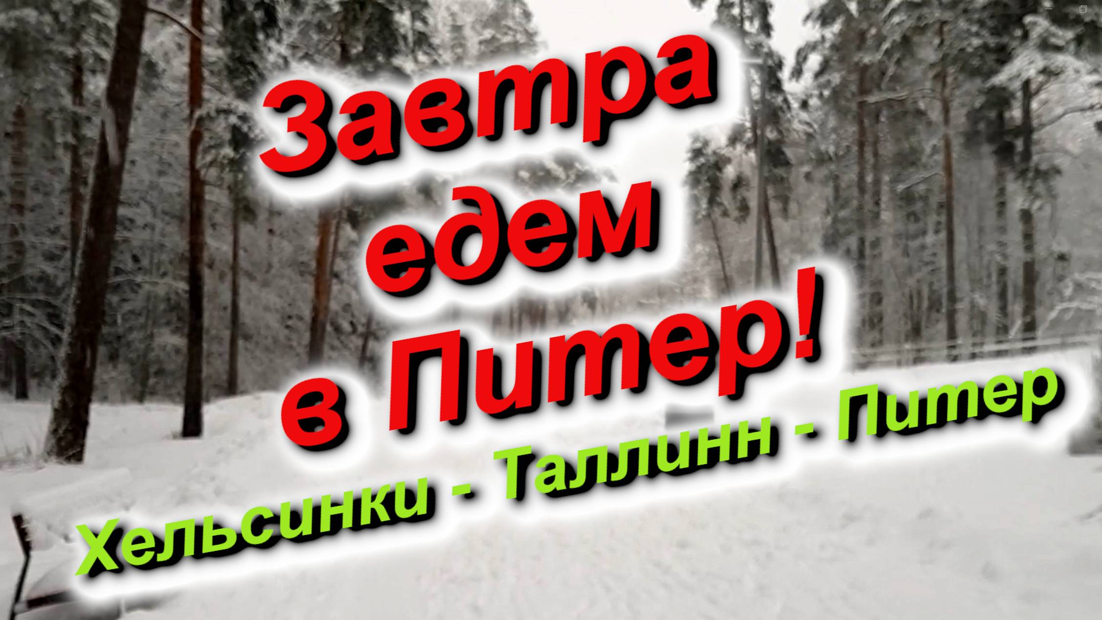 Завтра едем в Питер! Из Хельсинки через Таллинн #ecolines #helsinki #tallinn #sanktpetersburg