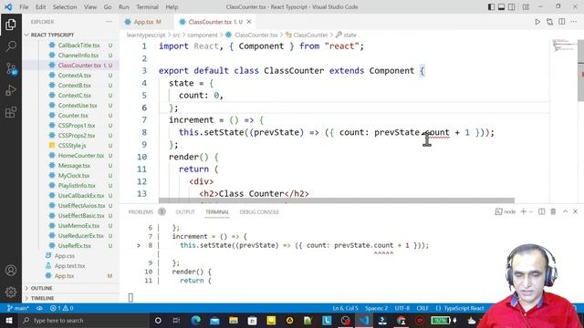 React Typescript Tutorial -19- Typescript Class Component | Dr Vipin Classes