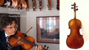 (sold) Franz Sandner model 803 violin, 2010, Germany / Cristian Fatu / at the Metzler Violin Shop
