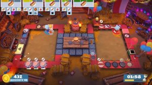 Overcooked 2 Сarnival of chaos Уровень 3-3 3 звезды, 2 игрока. Co-op