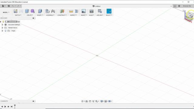 1-7. Opening Fusion 360 for the first time