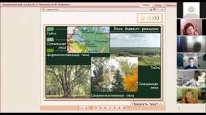 Урок окружающего мира онлайн. Среди лесов