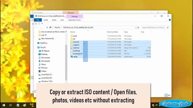 How To Extract ISO File In Windows 10/8 Without any Software? Install Software/Games From ISO File смотреть онлайн