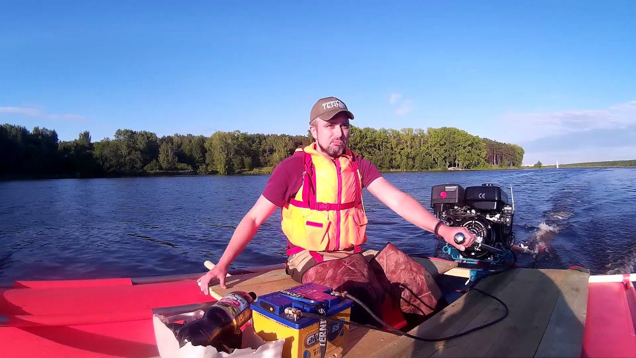 Катамаран с мотором-болотоходом смотреть онлайн