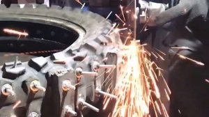 колесо мясорубка. Эндуро зимой по озеру. Шипы своими руками