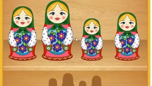Развивающая игра для детей.На логику,матрешки.