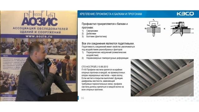 Профилированные настилы. Особенности обследования и поверочных расчетов