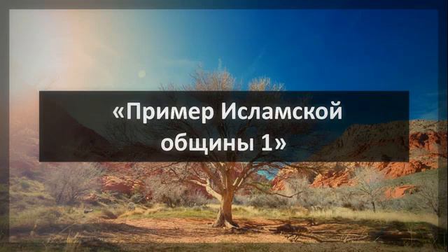 Ринат Абу Мухаммад «Пример Исламской общины 1/3» смотреть онлайн