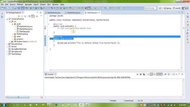 Java 8 Features(Lambda Expression, Interface Default and Static Method) With Implementation