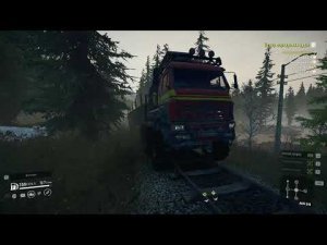 SnowRunner   ПО РЕЛЬСАМ