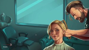 Видео про игру "Hairdresser Simulator".