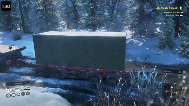 Azov 42-20 Antarctic Transporting Extreme Offroader Abandoned Supplies on Muddy ICE