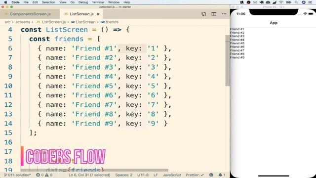 React Native Solving the Key Issue list смотреть онлайн
