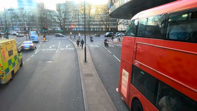 Sunset London Bus Ride Enjoy the Colours in 4K 60 HDR
