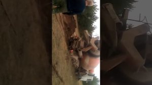 Миксер МАЗ застрял