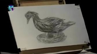 Уроки рисования (# 20) карандашом. Рисуем утку