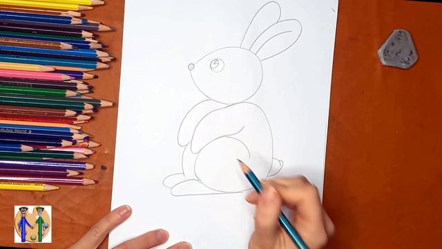 Что нарисовать из цифры 3 (зайчик). Онлайн-школа рисования "Малевашки" смотреть онлайн