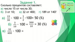 6 класс. Математика. Урок 24. "Процентное отношение двух чисел."