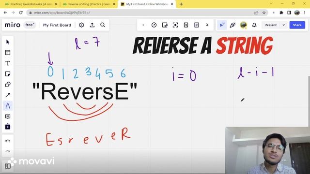 4. #Reverse a String in Hindi | #Gfg #cpp #java | School Leve Coding questions