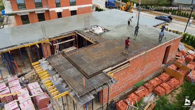 Армирование и заливка плиты перекрытия с понижением. #КастомХоумс #Современныедома смотреть онлайн