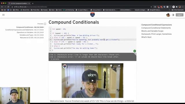 CS 125 Fall 2020: Geoff's Lesson 4 Walkthrough смотреть онлайн