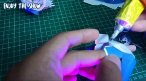 How to make Gawr Gura action figure from paper (Time lapse build Papercraft)