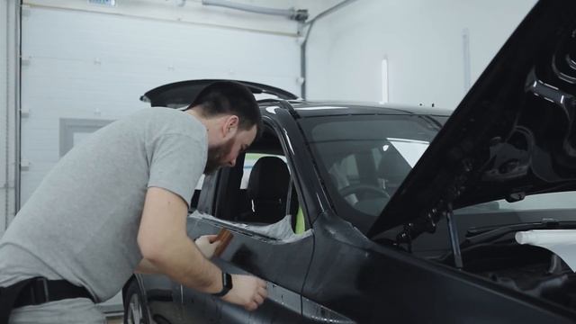 Оклейка в матовую полиуретановую пленку BMW X3 G01 - ReVolvo смотреть онлайн