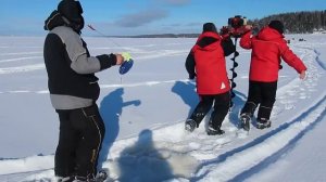 Бурим лед шнеком для мотобура МВШУ Л 150 СПЕЦ длина 1,28 метра