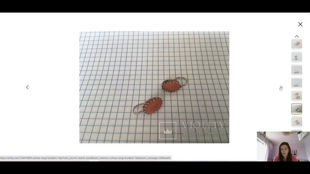 ВИНТАЖНЫЕ коралловые серьги, НАТУРАЛЬНЫЙ коралл МОМО(?)